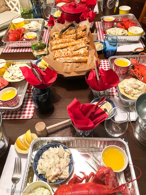 Lobster Dinner Party, Seafood Boil Party Decorations, Lobster Bake Party, Shrimp Boil Party, Low Country Boil Party, Crab Boil Party, Seafood Dinner Party, Lobster Party, Crab Party