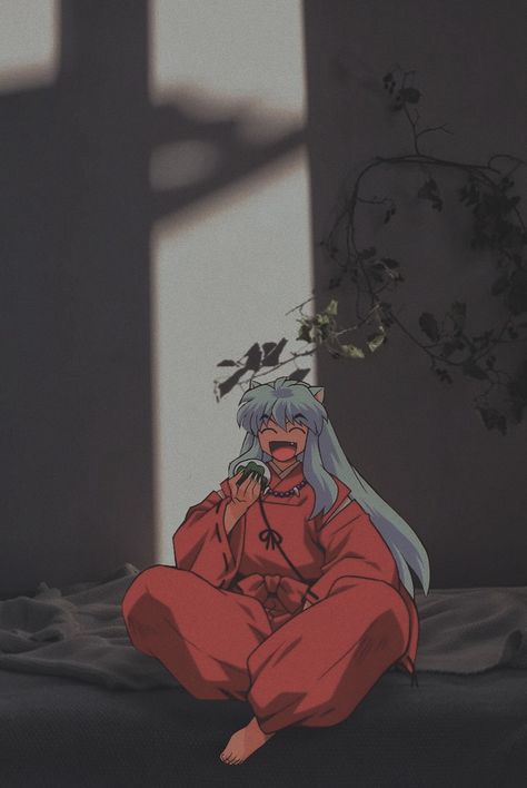 Inuyasha Aesthetic Wallpaper, Inuyasha Aesthetic, Inuyasha Wallpaper, Inuyasha Love, Inuyasha And Sesshomaru, Inuyasha Fan Art, Kagome And Inuyasha, In Aesthetic, Aesthetic Blue