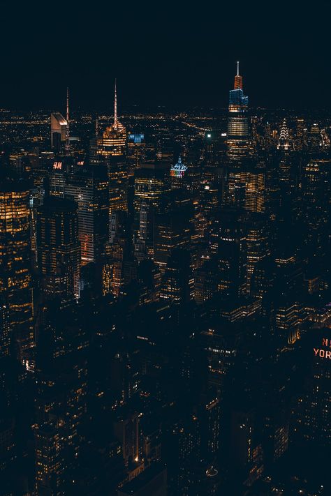 View Of City, City View Night, City Skylines, Hudson Yards, View Wallpaper, Arte Cyberpunk, Life Aesthetic, City Vibe, Pinturas Disney