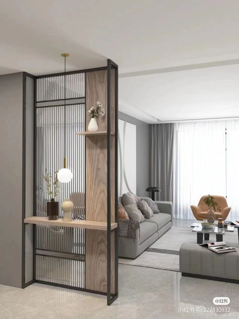 Separation Walls Living Rooms, Division Wall Ideas, Living Room Glass Partition, Partions Design Interiors, Room Devision Ideas Wall, Glass Partition Living Room, Entry Partition, Glass Partition Designs Living Rooms, Entryway Divider