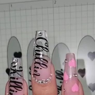 Cricut Hack on Instagram: "Guys, you have to check this out🚨. Did you know that you can make your nails with your cricut😮?? __ _ _ _ Follow @cricuttip for more cricut tips, hacks and tutorials. __ _ _ _ This video belongs to @sillycrafting (TikTok) please follow her ‘cause she has awesome content for cricut. __ _ _ _ #cricut #crafts #diy #decal #stickers #nails #nailsdesign #nailsdiy #diycrafts #designs #design #cricutmade #cricutmaker #art #cricutnewbie" Nail Decals Cricut, Cricut Nail Art Vinyl Decals, Cricut Nail Art Vinyl Decals Free Printable, Fingernail Decals Cricut, Cricut Nail Decals Diy, Nail Svg Vinyl Decals, Cricut Nail Stickers, Cricut Black Nail Decals, Nail Decals Diy