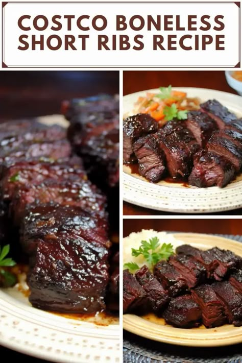 Beef Chuck Short Ribs Boneless Recipes, Chuck Beef Ribs Recipe, Beef Chuck Boneless Short Ribs Recipes, Smoked Boneless Short Ribs, Easy Boneless Short Ribs Recipe, Crockpot Boneless Beef Ribs Recipes, Short Ribs Slow Cooker Boneless, Beef Shoulder Ribs Recipes, Short Rib Boneless Recipes