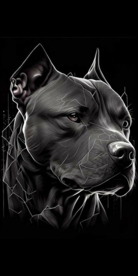 Pitbull Art Wallpaper, Animals Preschool Crafts, Pitbull Wallpaper, Pitbull Photos, Wallpaper Woodland, Pitbull Drawing, Punisher Artwork, Bulldog Wallpaper, Animals Preschool