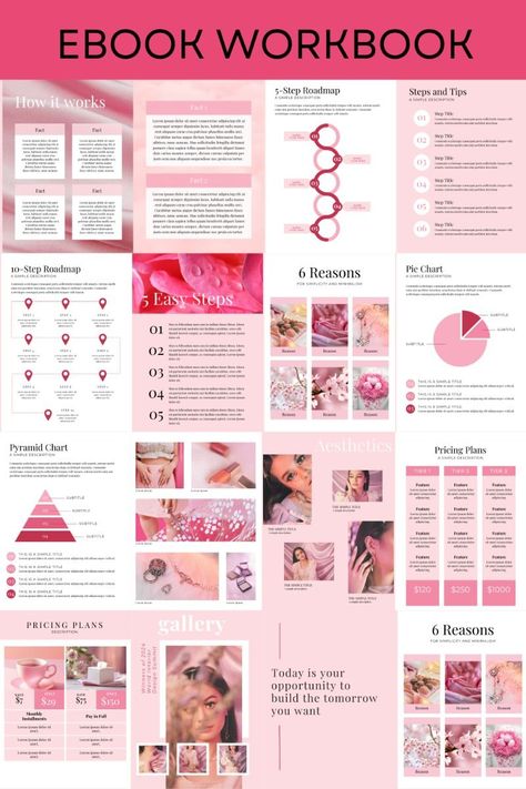 Minimalist pink Canva workbook template perfect for creating ebooks, journals, planners and more. #Canva #Workbook #Template . #Workbook_Cover_Design #Workbook_Design_Layout #Ebook_Designs_Layout #E_Book_Template Workbook Cover Design, Workbook Design Layout, Ebook Designs Layout, Best Canva Templates, Ebook Design Layout, Workbook Layout, Amazon Book Publishing, Ebook Layout, Free Business Logo