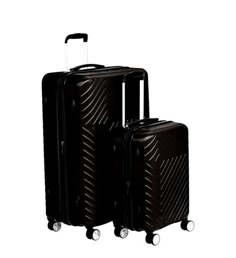 AmazonBasics Geometric Travel Luggage Suitcase Expandable Black Suitcase, Travel Luggage Suitcases, Spinner Suitcase, Luggage Suitcase, Suitcase Set, Amazon Basics, Gym Bags, Luggage Sets, Suitcases