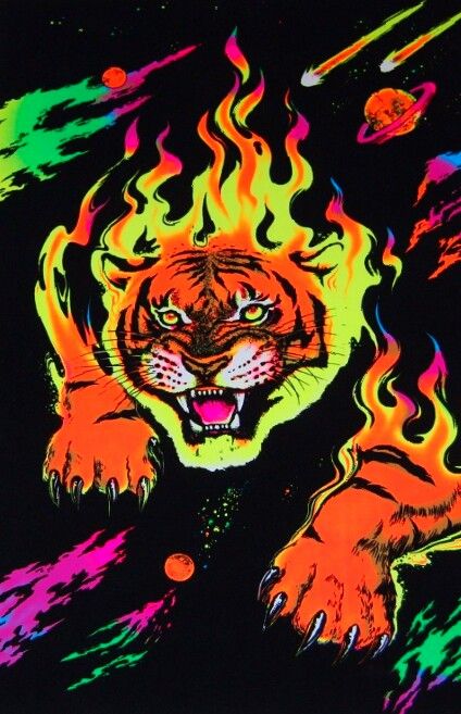 blacklight poster Angry Lion, Blacklight Posters, Lion Poster, Black Light Posters, Psychadelic Art, Posters Wall Art, Tiger Art, Lion Art, Dope Art