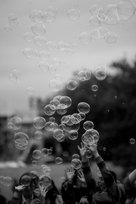 Blowing Bubbles, Bubbles, Black And White, White, Black