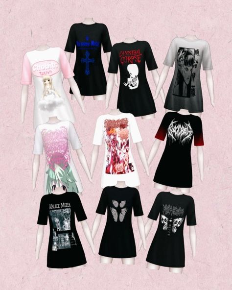 Ts4 Graphic Tee, Yami Kawaii Sims 4 Cc, Ts4 Cc Pjs, Sims 4 Kuromi, Ts4 Alt Cc, Sims 4 Cc Oversized Shirt, Sims 4 Cc Clothes Emo, Sims 4 Cc Emo Clothes, Sims 4 Cc Grunge Clothing