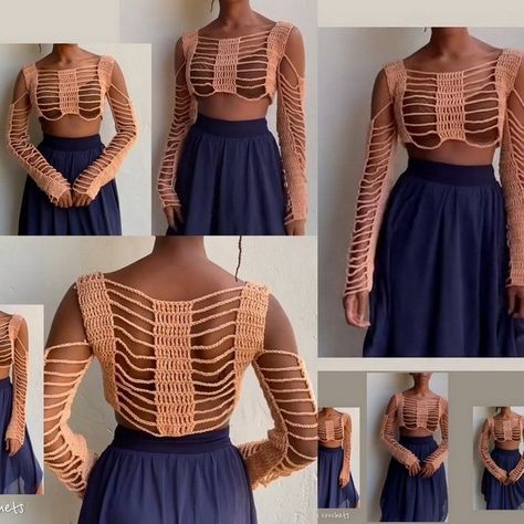 Crochet Cold Shoulder Top Cold Shoulder Top Pattern, Crochet Swimwear Pattern, Lace Top Patterns, Crochet Shirts, Crochet Coverup, Crochet Halter Top Pattern, Halter Top Pattern, Shirt Crochet, Crochet Outfit