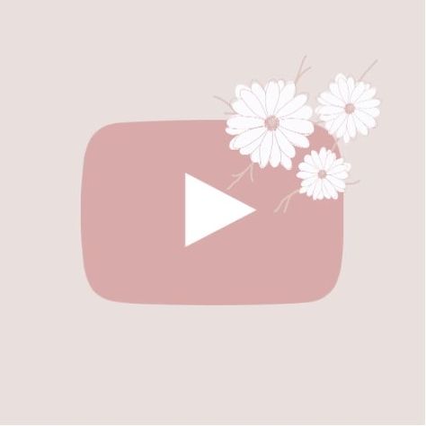 Aesthetic Youtube Logo, Wallpaper Iphone Simple, Iphone Wallpaper Pink, Icones Do Iphone, Pink Wallpaper Ipad, Organizator Grafic, Aesthetic Youtube, Flower App, Wow Photo