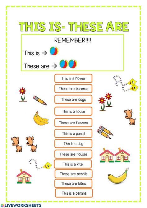 Demonstratives interactive and downloadable worksheet. You can do the exercises online or download the worksheet as pdf. This Is Worksheet, What Are These Those Worksheet, This And These Worksheets, This Is And These Are Worksheets, Is And Are Worksheets For Kindergarten, This These Worksheets, This Is These Are Worksheet, This And That Worksheet Kids, This Or That Worksheet For Kids