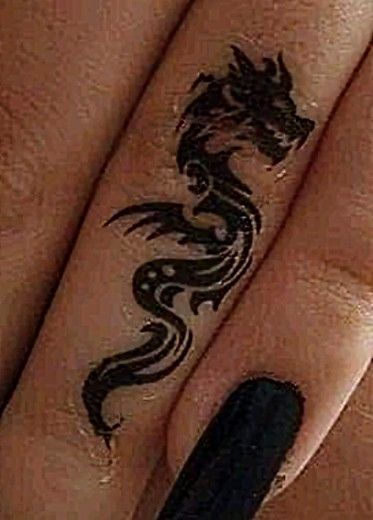 Dragon Tattoo On Finger, Body Markers, Dragon Tattoo, Tattoos And Piercings, Tatting, Piercings, Markers, Tattoos, Quick Saves