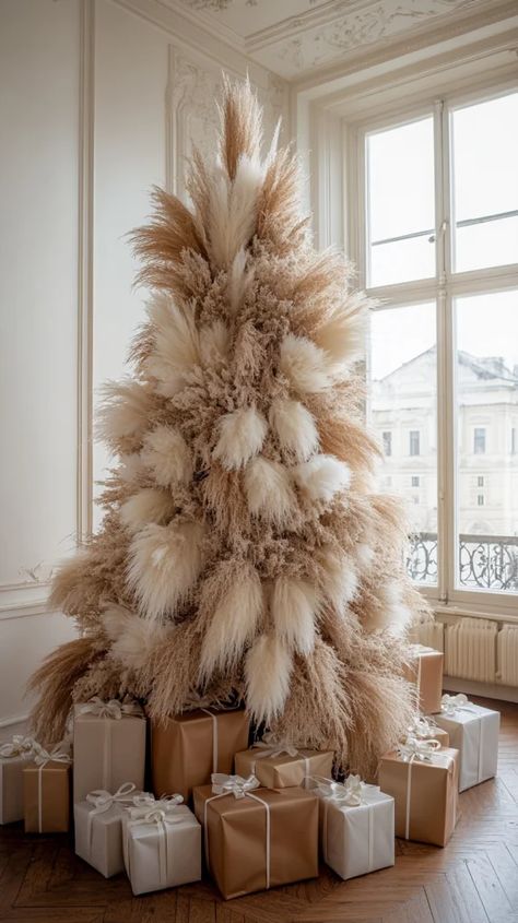 Pampas’s Christmas Tree, Christmas Decoration Trends 2024, Pompadour Grass Christmas Tree, Xmas Decor 2024, Christmas 2024 Decor Trends, 2024 Holiday Decor Trends, Christmas Decor 2024-2025, Christmas Tree Trends 2024, Christmas Tree Decorations 2024 Trends