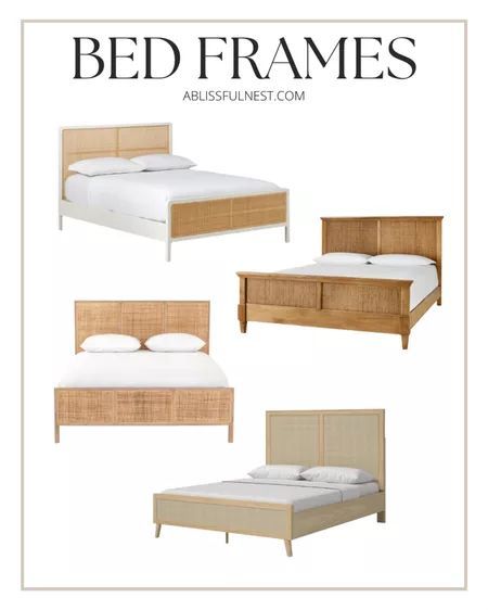 Love the coastal look then here are some gorgeous beds for your bedroom, guest bedroom, or kids rooms. Bed frame, coastal room, modern, bedroom furniture, rattan bed, white bedroom set, Target, serena and Lily Coastal Bed Frame, Modern King Size Bed, King Size Bed Frames, Coastal Bed, Woven Bed, Gorgeous Bed, Rattan Bed, Coastal Room, Pink Iridescent