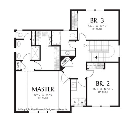 Plan 21138A - The Woodhouse Luxury Closet Designs Master Suite, Master Bath Closet Combo Layout, Small Master Bath Layout, Small Master Suite Layout, Master Bath Layout Floor Plans, Walk Through Closet To Bathroom, Bathroom Closet Combo Layout, Small Master Suite, Ensuite Layout