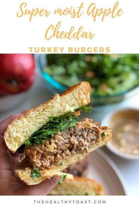 Apple Turkey, Healthy Recipes Simple, Apple Cheddar, Delicious Vegetarian Dinner, Healthy Toast, Denver Food, How To Cook Burgers, Overnight Oats Healthy, Simple Healthy Recipes