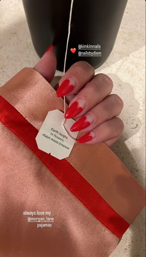 #nails #valentinesday #kardashian #nailinspo #heart Call Nails, Heart Tip Nails, Kardashian Nails, Ralph Waldo Emerson, Heart Nails, Kardashian Jenner, Instagrammer, Kourtney Kardashian, Valentines Nails