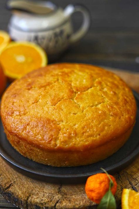 side shot of teatime orange cake Orange Cake Eggless Recipe, No Eggs Cake Recipe, Orange Cake Recipe Eggless, Eggless Butter Cake Recipe, Eggless Orange Cake Recipe Moist, Eggless Orange Cake Recipe, Healthy Orange Cake Recipe, Dry Cakes Recipe, Healthy Orange Cake