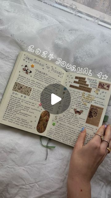 nikey on Instagram: "first journal of 2024 is filled! 📝🥹⭐️ also it's perfect timing, because now i can gift myself a new one for my birthday next week! 🧚🏻‍♀️ so in love with this one. it's a perfect mix of messy writing pages and pretty spreads and filled with so many feelings and memories, it means so much to me. my heart between pages. ❤️‍🩹 #journaling #journal #tagebuch #bujo #journalinspiration #writing #diary #2024journal" Birthday Gift For Myself, Birthday Journal Page, First Page Of Diary, Bujo First Page, First Page Of Journal, First Journal Page, Messy Writing, Journal First Page, Writing Diary