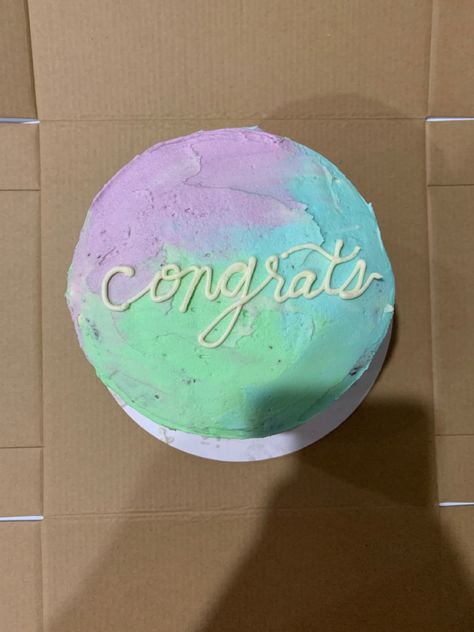 cake tie dye baking decorating congrats Congratulations Cake Snap, Congrats Cake Ideas, Congratulations Cake Ideas, Cake Baking Aesthetic, Congrats Engagement, Congrats Cake, Congratulations Cake, Cartoon Birthday Cake, Baking Aesthetic