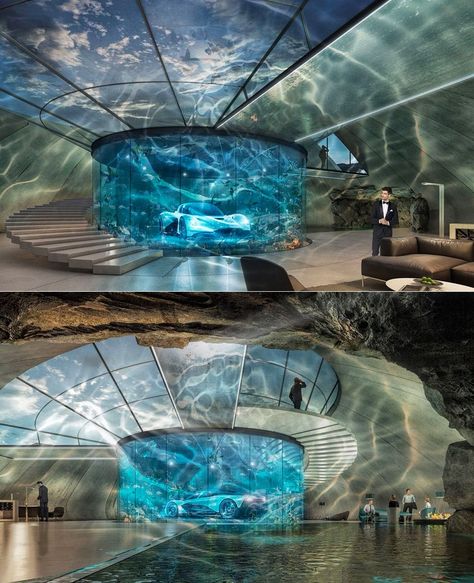 Aquarium Architecture, Aquarium Design, Parc D'attraction, Luxury Retreats, Power Boats, Health Healthy, Building Design, Exhibition Design, 인테리어 디자인