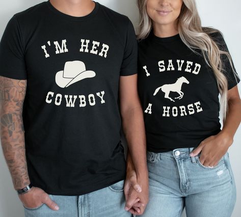 Couples Trip, Outfit Western, Funny Couple Shirts, Couples Shirts, Couples Outfit, First Birthday Shirts, Travel Tees, Family Shirts Matching, 1st Birthday Outfits