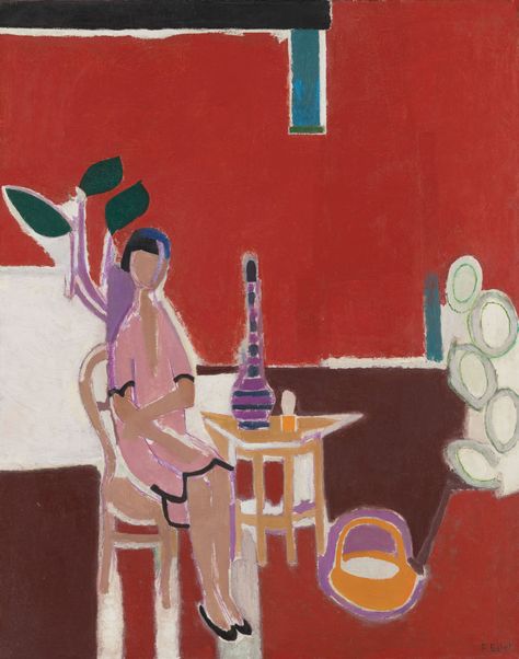 Françoise Gilot (FRANCE, B. 1921) | Paula in a Tunisian dress | 20th Century, 1960s | Christie's Francoise Gilot, Unexpected Relationships, Plastic Art, Georges Braque, Modern Artists, Global Art, Henri Matisse, Famous Artists, French Artists