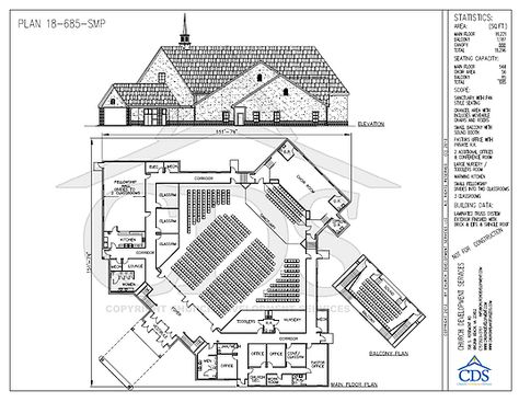 Church Floor Plans, Church Building Plans, Church Design Architecture, Conference Room Design, Church Building Design, Auditorium Design, Roof Truss Design, Plan 2d, Church Interior Design