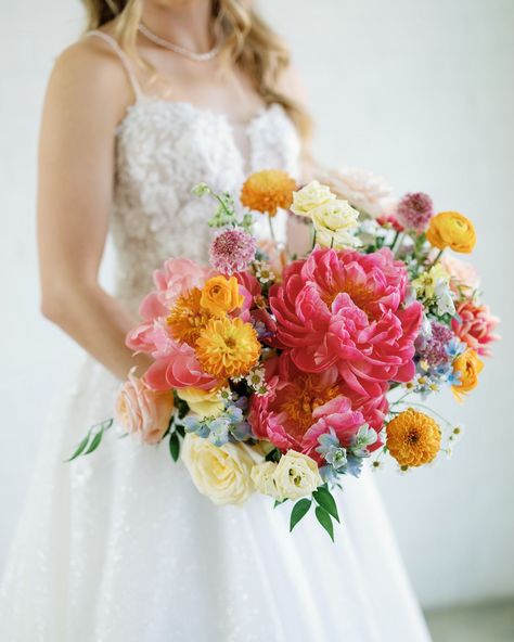 coral charm peonies a common request- coral charm peonies are often best in late summer and are definitely on the pricey side. here we splurged for 3 incredible stems in this large bouquet 😍 Coral Charm Peony, Large Bouquet, Late Summer, Peonies, Coral, The Incredibles, Quick Saves