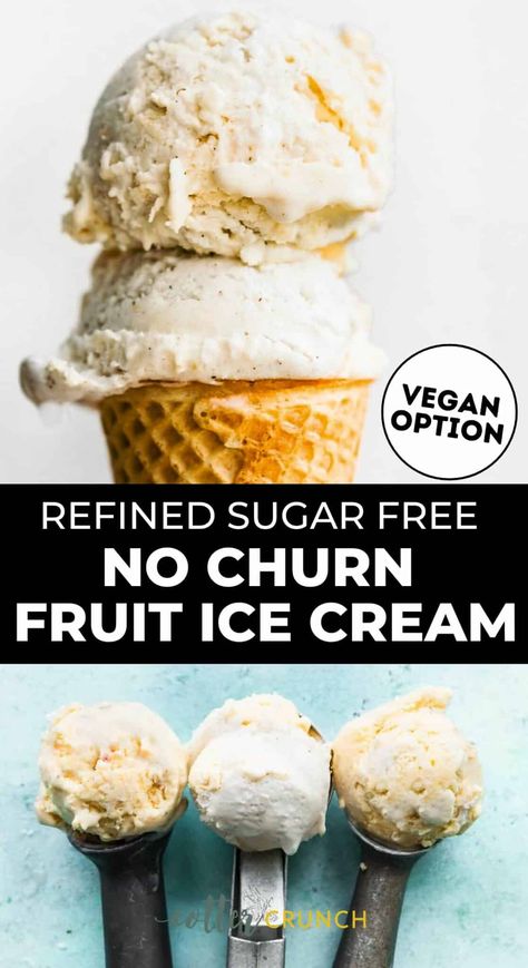 Paleo Ice Cream No Churn, Vegan Ice Cream Recipe No Churn, Honeydew Ice Cream, Ice Cream Maker Recipes Healthy, Passion Fruit Ice Cream, Brownie Fudge, Homemade Ice Cream Recipe, Low Calorie Ice Cream, Coconut Ice Cream Recipes