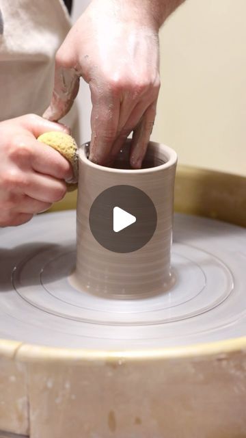 Mug Throwing, Throwing A Mug On The Wheel, Pottery Mugs Ideas, Wheelthrowing Pottery, Ceramics Pottery Mugs, Clay Inspo, Pottery Projects, Wheel Throwing, Another Round