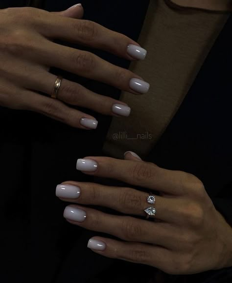 Square Oval Nails, Milky Nails, Nude Nail Designs, Pink Gel, Casual Nails, Work Nails, Soft Nails, Bride Nails, Nails Polish