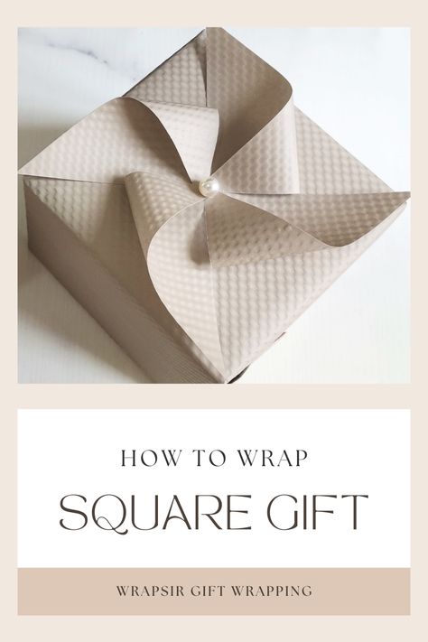 How to creatively wrap a cube gift box? Square gift box packaging ideas. How To Wrap Square Boxes, How To Wrap A Cube Gift, How To Wrap A Jewelry Box Small Gifts, How To Wrap A Small Square Gift, How To Wrap A Square Box Gift, Wrapping A Square Present, Wrapping Cube Boxes, Square Box Gift Wrapping Ideas, Gift Wrapping Ideas For Square Boxes