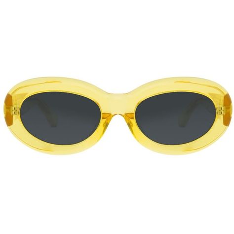 Dries Van Noten 135 C7 Oval Sunglasses ($295) ❤ liked on Polyvore featuring accessories, eyewear, sunglasses, glasses, dries van noten glasses, dries van noten, yellow sunglasses, summer sunglasses and uv protection sunglasses Yellow Glasses, Sunglasses Oval, Sunglasses Yellow, Summer Glasses, Yellow Sunglasses, Oval Glasses, Protection Glasses, Trendy Glasses, Fashion Eye Glasses