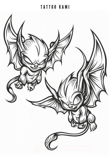 Cute But Creepy Drawings, Angel And Demon Tattoo Men, Badass Tattoo Designs Drawings, Demon Stencil, Cool Art Drawings Ideas Sketches, Devil Tattoo Demons, Devil Tattoo Men, Demonic Tattoo Designs, Grunge Tattoo Ideas Drawings