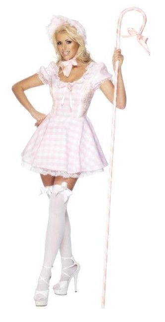 Bo Peep - Toy Story Costumes Beginning With B, Little Bo Peep Costume, 90s Fancy Dress, Lamb Costume, Pregnancy Costumes, Hot Halloween Outfits, Womens Costumes, Cute Couple Halloween Costumes, Halloween Party Outfits