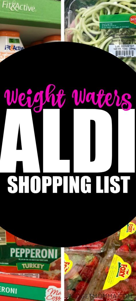 Aldi Weight Watchers, Weight Watchers Grocery List, Weight Watcher Shopping List, Aldi Shopping List, Low Points Weight Watchers, Weight Watchers Food Points, Weight Watchers Plan, Aldi Shopping, Weight Watchers Meal Plans