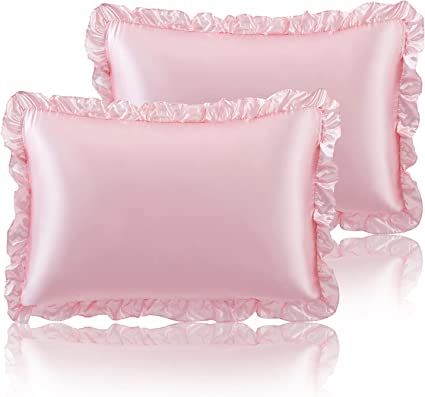 Princess Room Decor, Ruffle Pillow, Satin Pillow, Princess Room, Satin Pillowcase, Pink Girly Things, Pink Pillows, Room Makeover Inspiration, Pink Princess