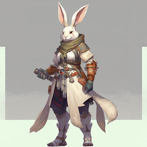 ArtStation - Fantasy, Rabbit Adventurer Warrior Roleplaying Game, Character Inspiration, Art