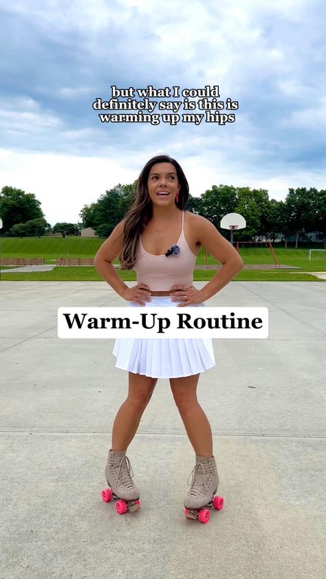 Thank you @rollerskillz for this warm up routine! It’s a hip torcher! 🤪 For her full tutorial and explanation as to what benefits you’ll… | Instagram Warm Up Routine, Skate 3, Roller Skaters, Roller Skate, Roller Skating, Skating, Derby, Benefits, Cute Outfits