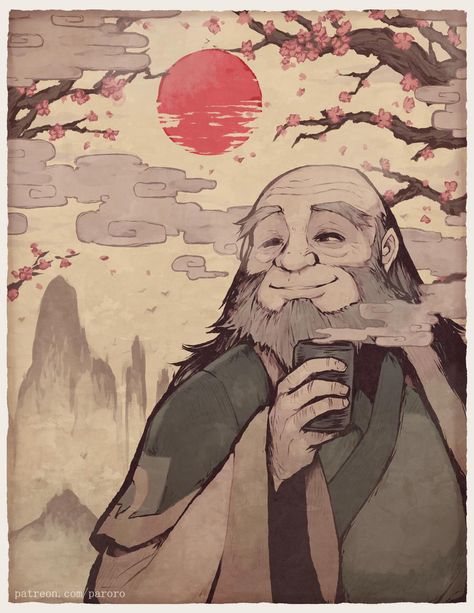 The Avatar The Last Airbender #art #artwork #fanart #iroh Uncle Iroh, Avatar Series, The Legend Of Korra, Avatar The Last Airbender Art, Fire Nation, Avatar Airbender, Avatar Aang, Legend Of Korra, Zombie Apocalypse