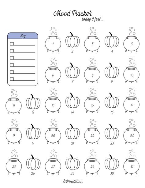 This cauldron and pumpkin (Halloween) mood tracker is a great way for you to track your mood! Add your own moods and personalize it as much as you want. Tracking your mood is great for your mental health and can help identify patterns. Colors may vary depending on your printer. Sizing ===== Comes in four different sizes. U.S. Letter: 8.5" x 11" Half Letter: 5.5" x 8.5" A4: 8.3" x 11.7" A5: 5.8" x 8.3" September Mood Tracker Printable, Mood Trackers January, October Mood Tracker Printable, Pumpkin Mood Tracker, Halloween Mood Tracker, Simple Mood Tracker, October Mood Tracker, Mood Tracker Digital, Bullet Journal Templates