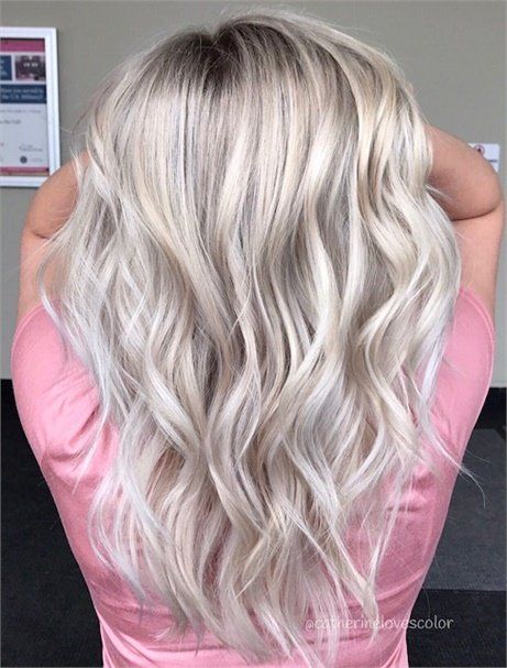 Blonde Melt, Color Melting Hair, Blonde Ombre Hair, Blond Ombre, Red Blonde Hair, Hair Color Blonde, Icy Blonde Hair, Ice Blonde, Real Hair Wigs