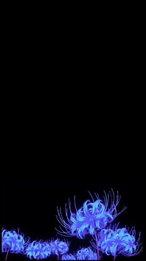 Blue Goth Wallpaper, Blue Spider Lily Wallpaper, Blue Spider Lily, Wallpers Aesthetic, Tattoo Chart, Chill Wallpaper, Iphone Wallpaper Preppy, Japanese Wallpaper Iphone, Lily Wallpaper