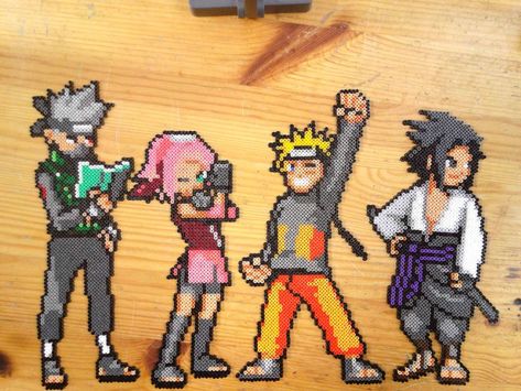 Anime Perler, Modele Pixel Art, Pixel Beads, Pixel Art Templates, Perler Bead Templates, Pixel Art Characters, Pixel Art Grid, Bead Sprite, Minecraft Pixel Art