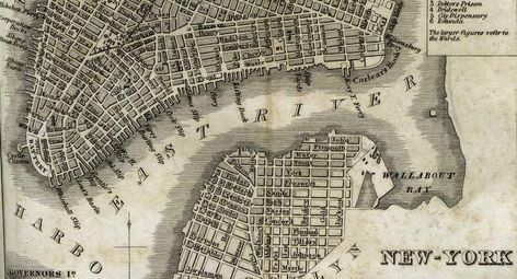 Slips of Lower Manhattan-Old Map-NYC Nyc Streets, Gangs Of New York, Nyc History, Agnes Martin, East River, Lower Manhattan, Five Points, Manhattan New York, The East