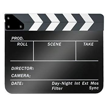 Clapperboard Clapper Board, Action Scene, Acrylic Plastic, Video Film, Dry Erase Markers, Photo Accessories, White Acrylic, White Acrylics, Dry Erase