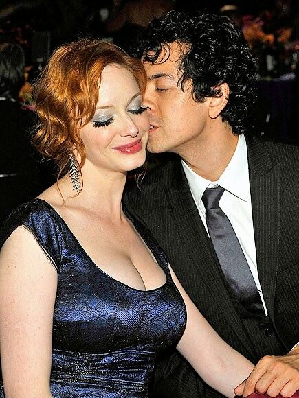 Christina Hendricks and Geoffrey Arend Christina Hendricks, Mad Men, Most Beautiful, Backless Dress, Hair