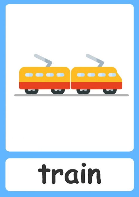 Transport flashcards for kids! Transportation Flashcards, Flashcards Free Printable, English For Kindergarten, Teaching Safety, Transportation Preschool Activities, Kids Dental Health, Body Preschool, Cvc Words Kindergarten, Transportation Preschool