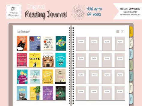 Ipad Reading, Reading Diary, Reading Journal Printable, Digital Reading Journal, Reading Log Printable, Book Review Journal, Reading Planner, Book Review Template, Book Reading Journal